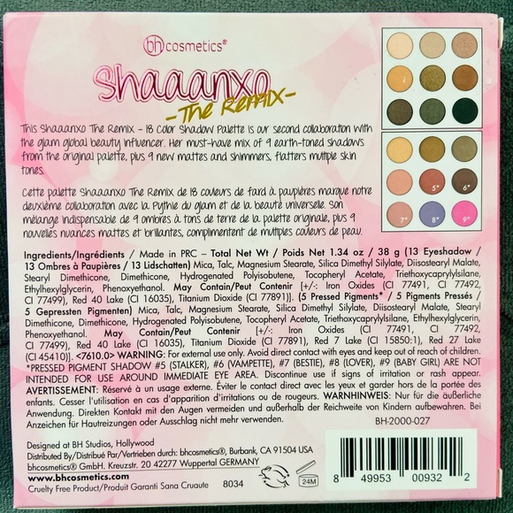 FINAL PRICE MARKDOWN!/BH Cosmetics Shaaanxo -The Remix- Shadow Palette! - Picture 3 of 11